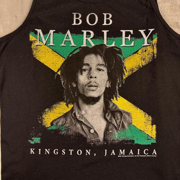Vintage y2k Bob Marley Jamaica tank top graphic flag bob marley size  Large - Picture 4 of 7